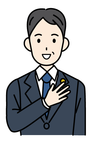 男性弁護士のイラスト