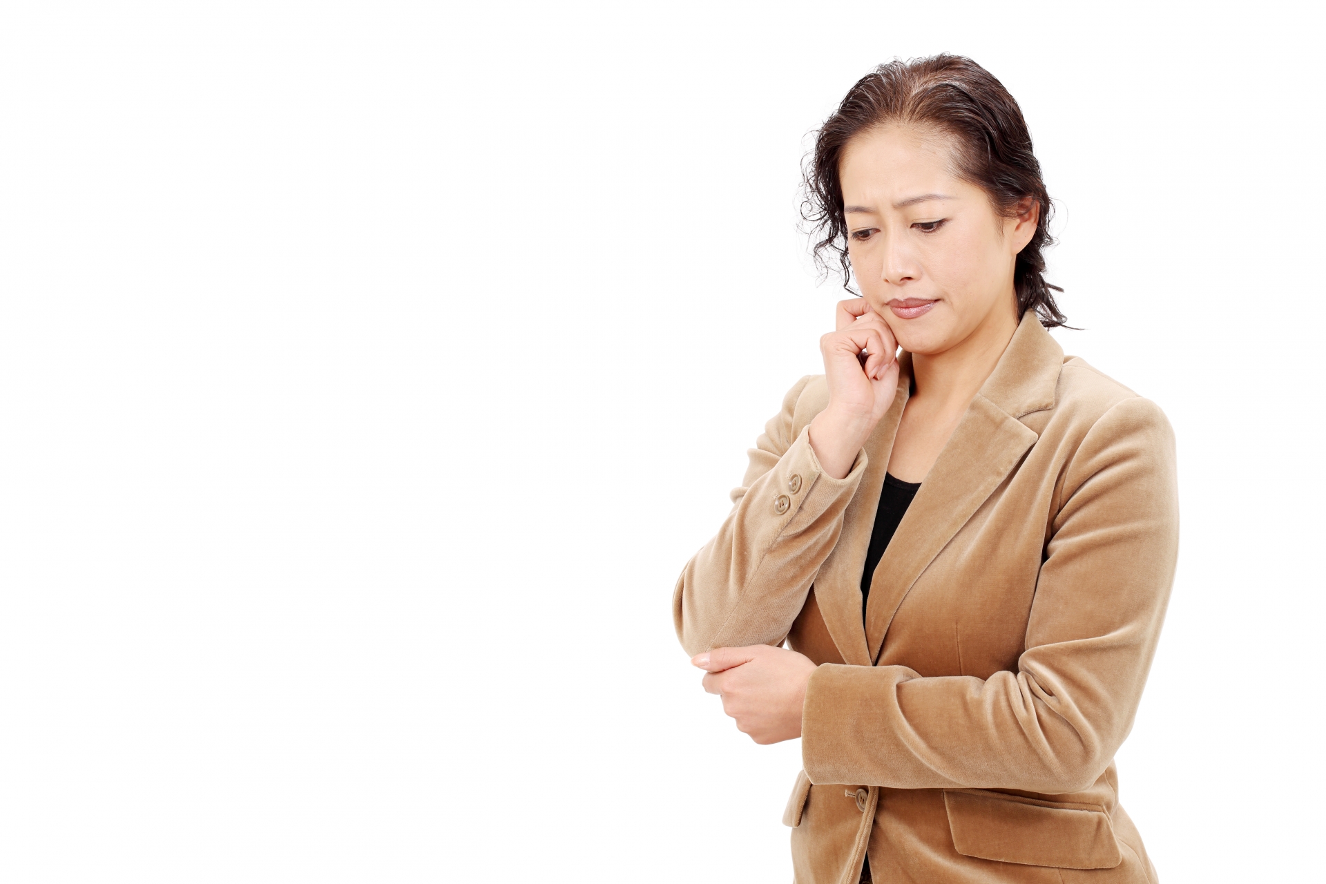 資金繰りに悩む女性経営者